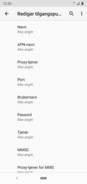 Skriv inn MMS-informasjon