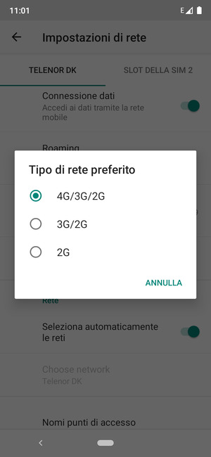 Seleziona la tua opzione preferita