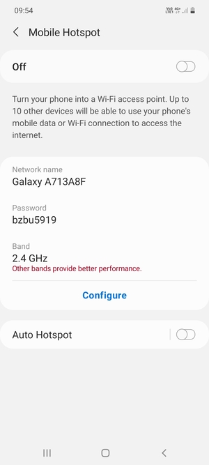Select Configure