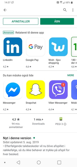 Vælg ÅBN