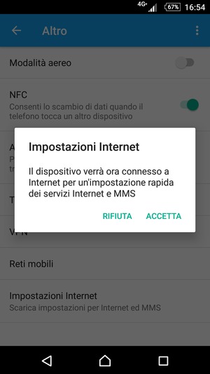 Seleziona ACCETTA