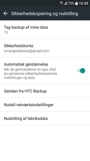 Vælg Sikkerhedskonto