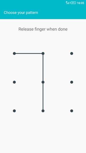 Draw an unlock pattern