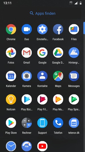 Wählen Sie Einstellungen