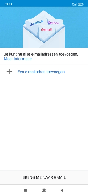 Selecteer Een e-mailadresse toevoegen