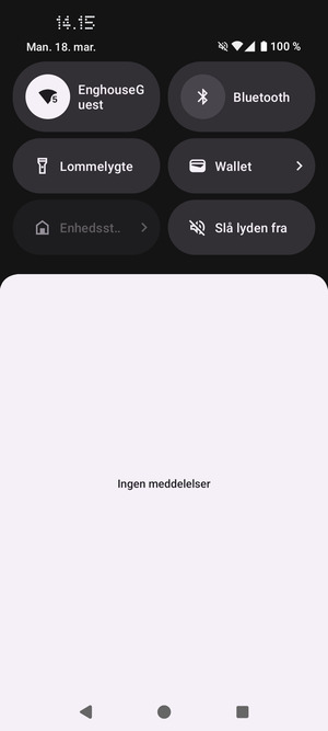 Aktiver topmenuen igen