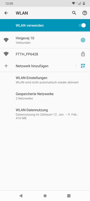 Sie sind nun mit dem WLAN-Netzwerk verbunden