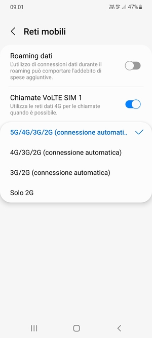 Seleziona la tua opzione preferita
