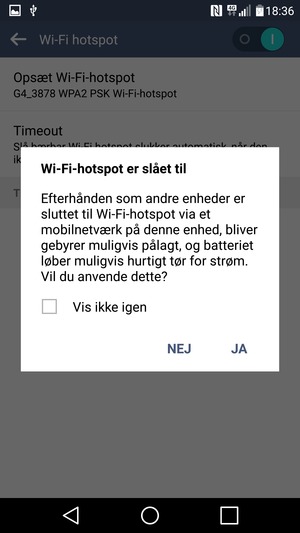 Vælg JA