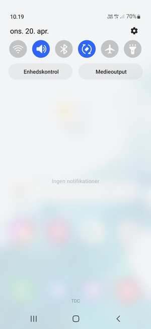 Aktiver topmenuen igen