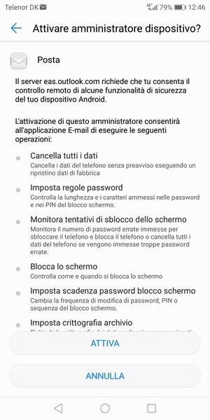 Seleziona ATTIVA