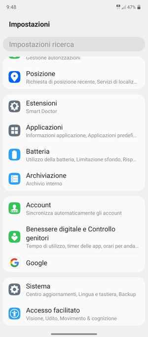 Seleziona Account