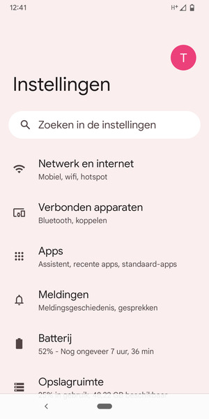 Selecteer Netwerk en internet