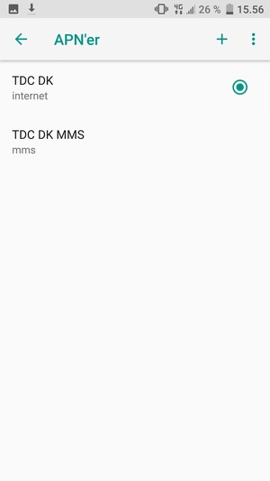 Din telefon er nu sat op til MMS