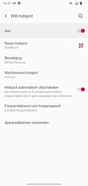 Uw telefoon is nu geïnstalleerd voor gebruik als modem