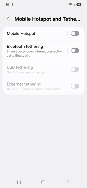 Select Mobile Hotspot