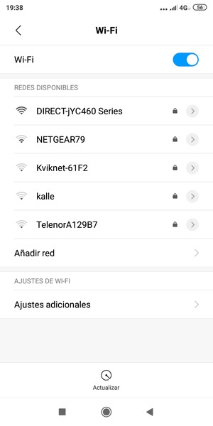 Seleccione la red inalámbrica a la que desea conectarse