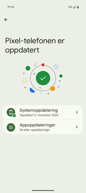 Velg Systemoppdatering