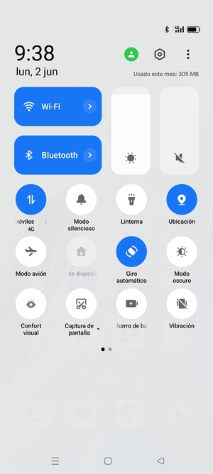 Desactive Wi-Fi y Bluetooth