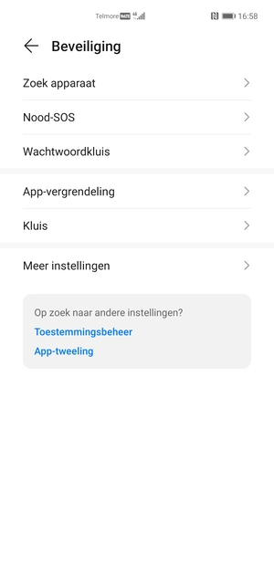 Selecteer Meer instellingen