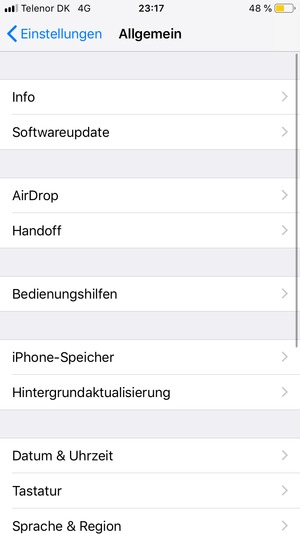 Wählen Sie Softwareupdate