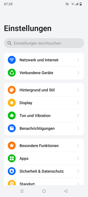 Wählen Sie Netzwerk und Internet