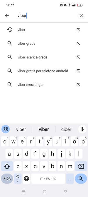 Inserisci il nome dell'app e seleziona Ricerca