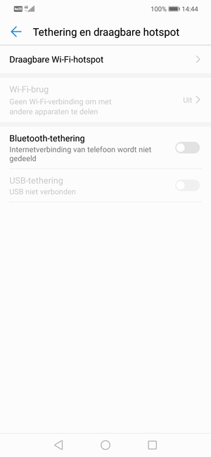 Selecteer Wi-Fi-hotspot / Draagbare Wi-Fi-hotspot