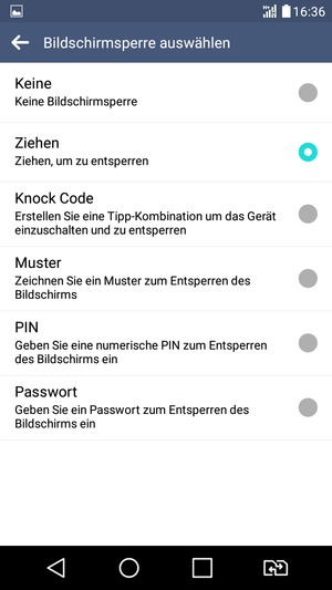 Wählen Sie Muster