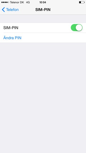 Välj Ändra PIN