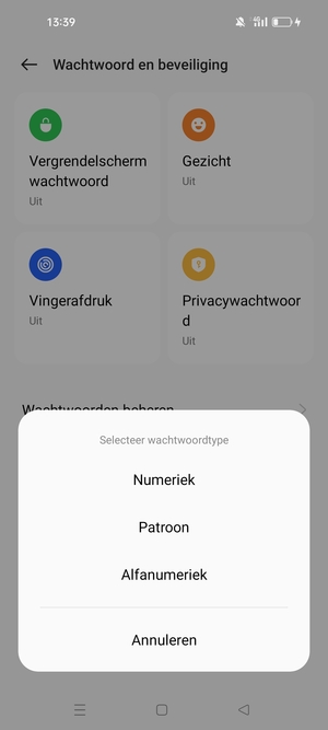 Selecteer Patroon