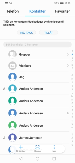 Välj Mer