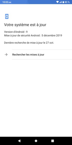 Sélectionnez Rechercher les mises à jour