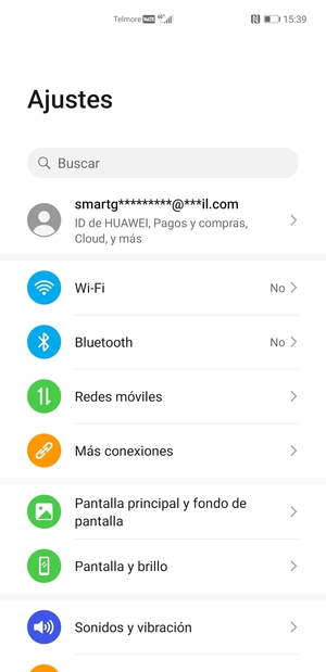 Seleccione Redes móviles