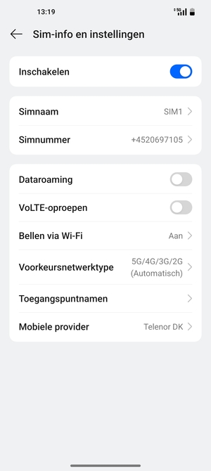 Selecteer Toegangspuntnamen