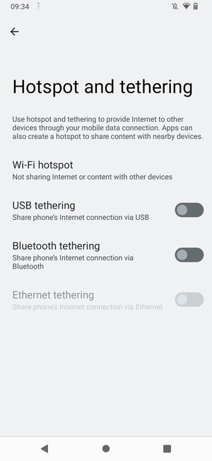 Select Wi-Fi hotspot