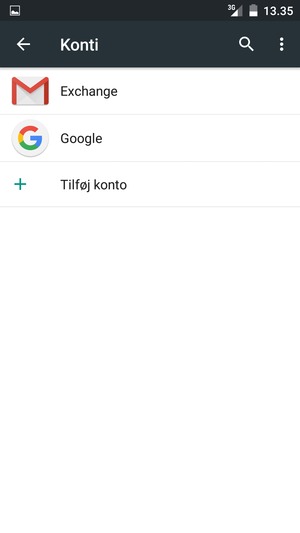 Vælg Google