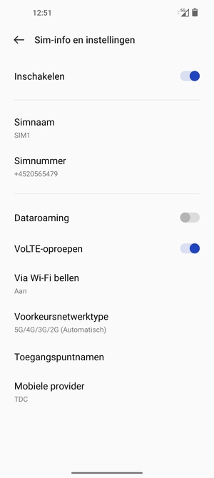 Selecteer Voorkeursnetwerktype