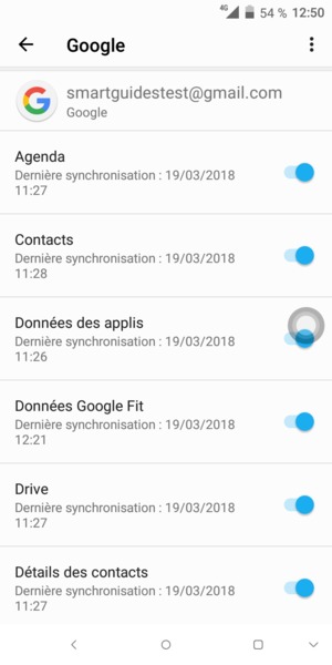 Sélectionnez le bouton du Menu