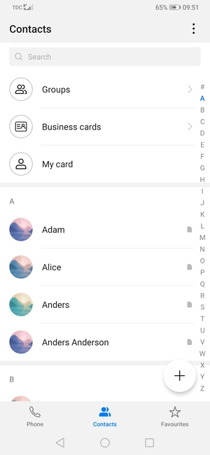 Select the Menu button