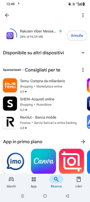 Attendi il completamento del processo di installazione