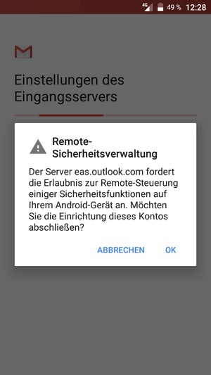 Wählen Sie OK