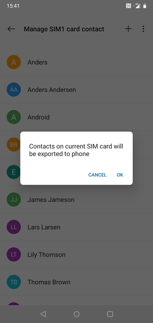 Select OK