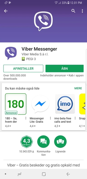 Vælg ÅBN