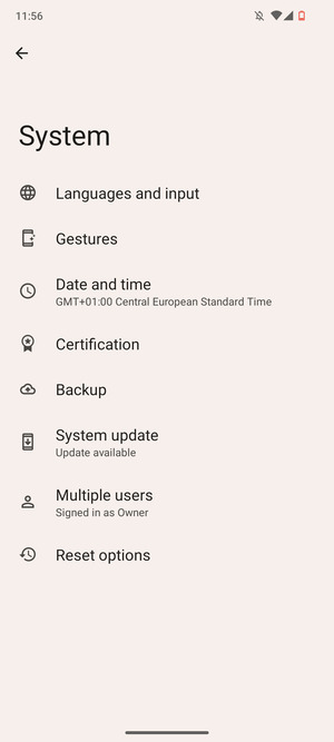 Select System update