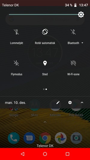 Slå av Sted