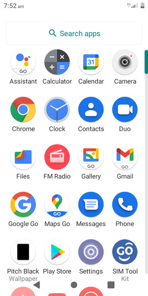 Scroll to and select Settings