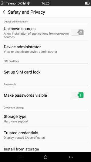 Select Set up SIM card lock