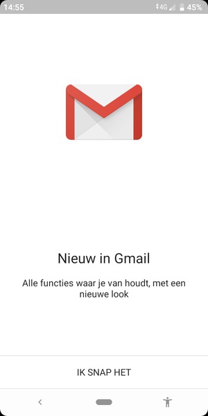 Selecteer IK SNAP HET