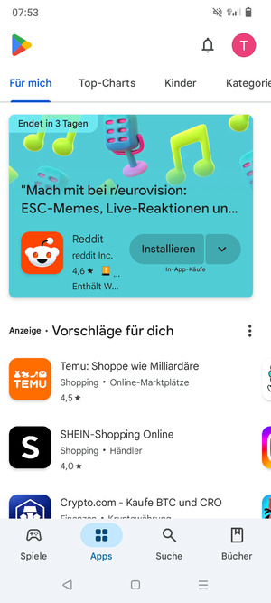 Wählen Sie Suche